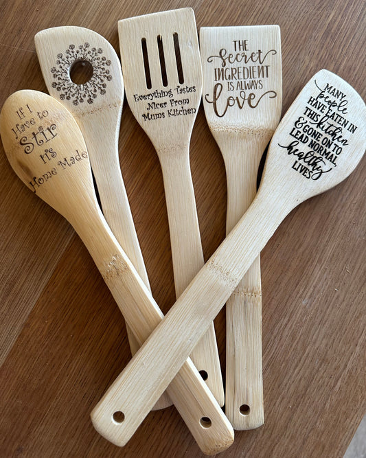 Engraved Kitchen Utensils