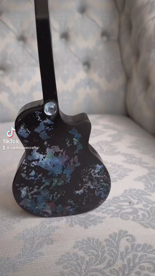 Resin guitar trinket box