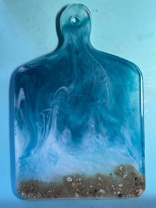 Resin serving platter